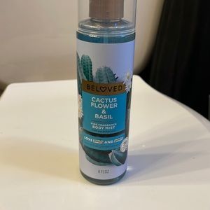 Beloved cactus flower and basil fine fragrance body mist with essential oils